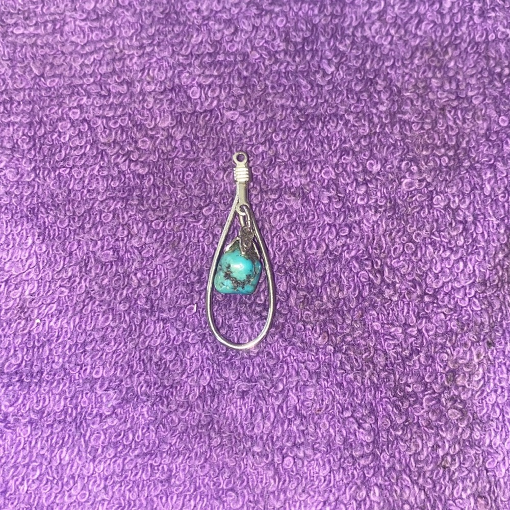 Vintage turquoise necklace pendant